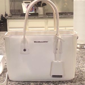 New York & Company white mini purse/bag